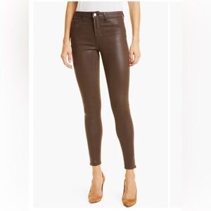 L'AGENCE Brown Ankle Cropped Jeans